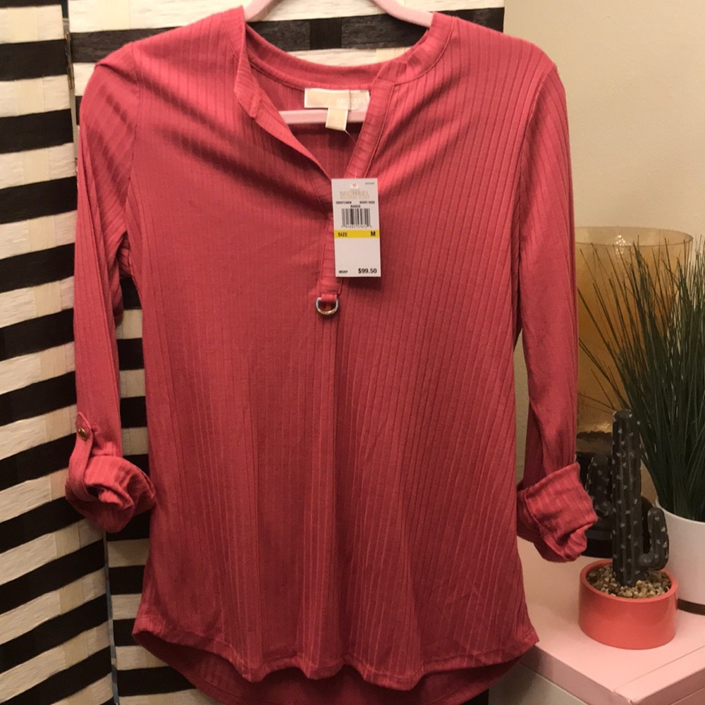 BNWT MK Blush Long sleeve top